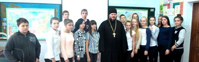 Встреча со школьниками в пос. Сенной